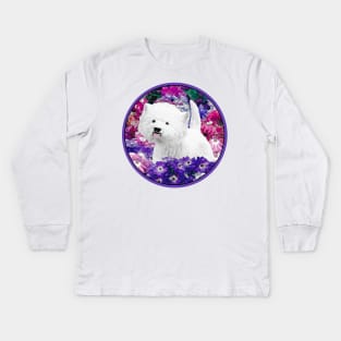 West Highland White Terrier Kids Long Sleeve T-Shirt